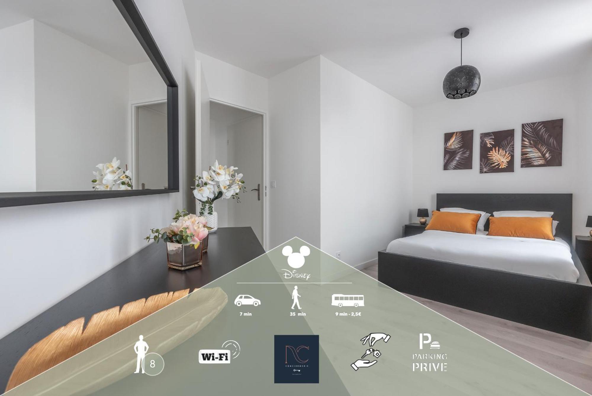 *Disneyland-Paris* 8Personnes, Parking, Wifi Serris Luaran gambar